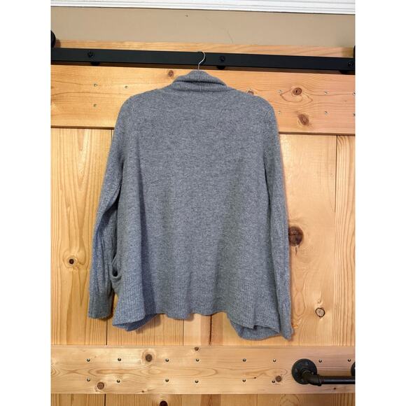 Quince Mongolian Cashmere Open Cardigan Sweater Gray Women’s XL - Picture 5 of 7
